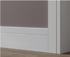 Primed Burford MDF skirting and architrave