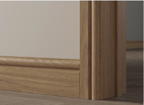 Torus Oak Veneer skirting and architrave