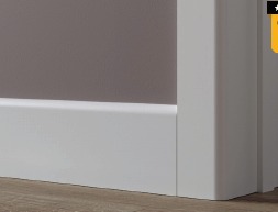 Primed Pencil Round MDF skirting and architrave