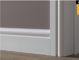 Primed Torus MDF skirting and architrave