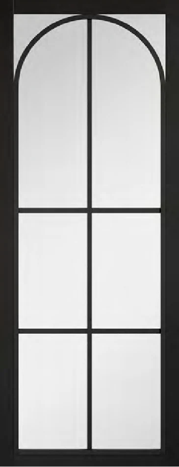 Astoria Black Clear Glazed interior door