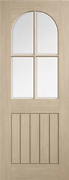 Mexicano Arched Square Top Glazed interior door