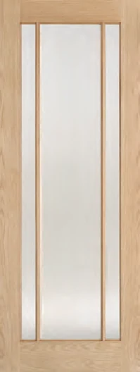 Lincoln Unfinished Frosted Glazed interior door