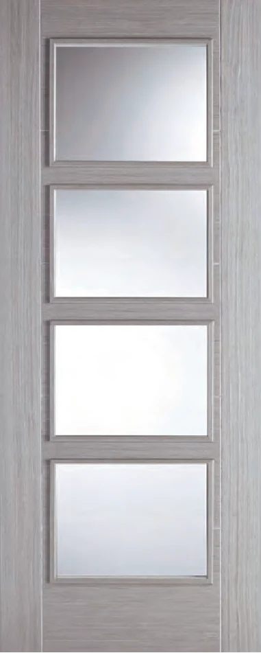Vancouver Light Grey Glazed interior door