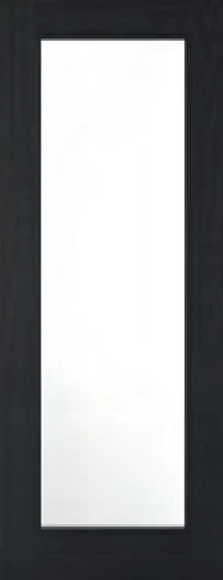 Diez Charcoal Black Glazed interior door