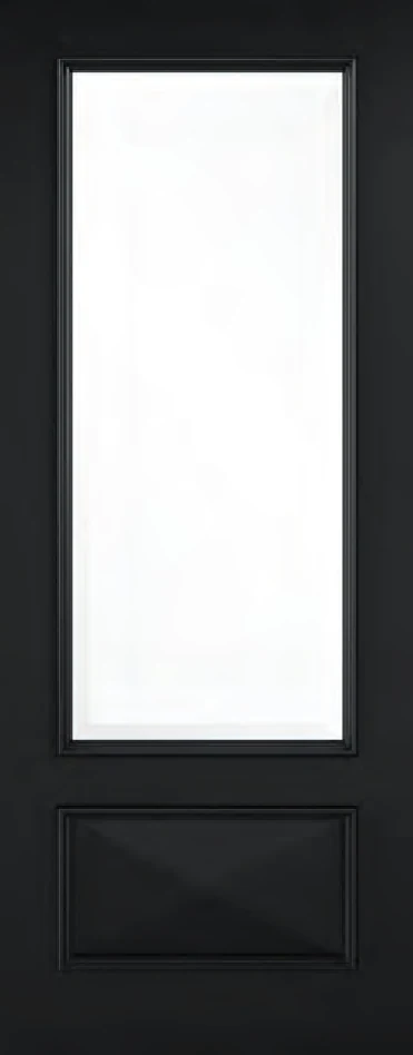 Knightsbridge Black Glazed interior door