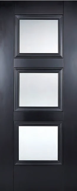 Amsterdam Black Glazed interior door
