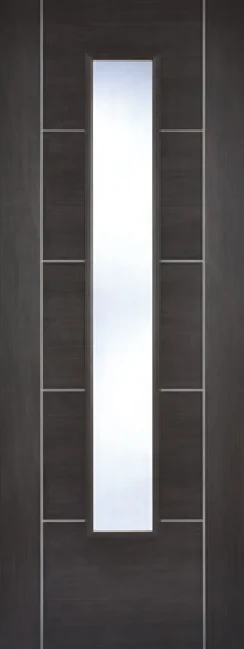 Vancouver Dark Grey Glazed interior door