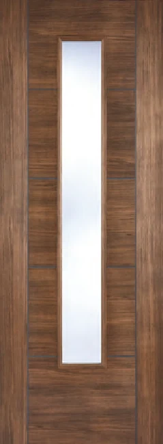 Vancouver Walnut Glazed interior door