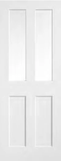 Smooth Ashford Glazed interior door