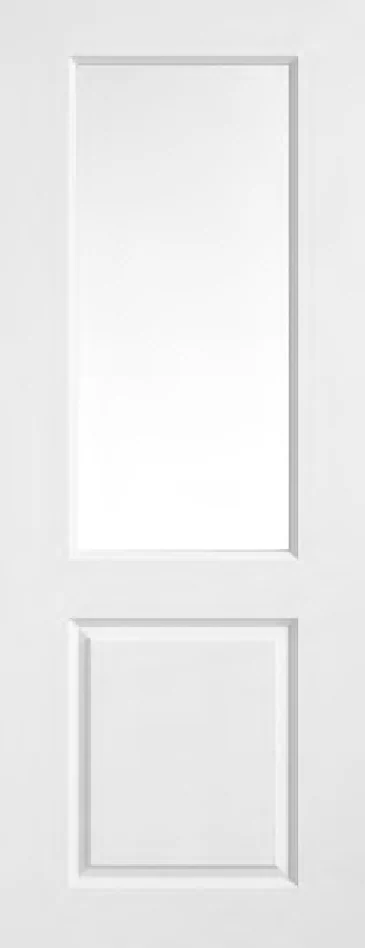 Smooth 2 Panel Glazed interior door