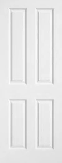 Textured 4 Panel interior door