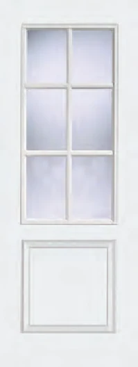 Textured 2 Panel / 2 Light Glazed interior door
