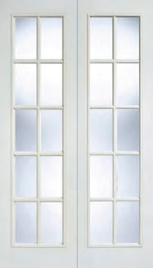 Textured SA 20L Glazed Pair interior door