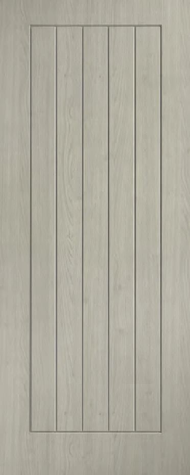 Linear 7 Panel Glazed White interior door