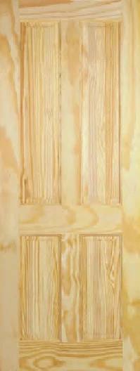 4 Panel Clear Pine interior door
