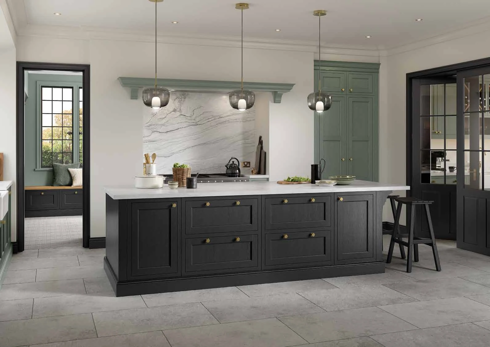 Belgravia — Reed Green & Cannon Black kitchen or living-space photograph