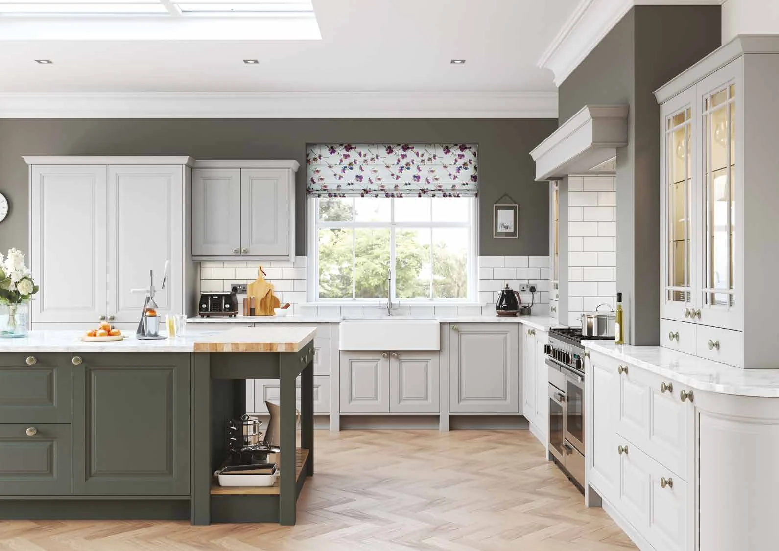 Jefferson — Light Grey & Gunmetal Grey kitchen or living-space photograph
