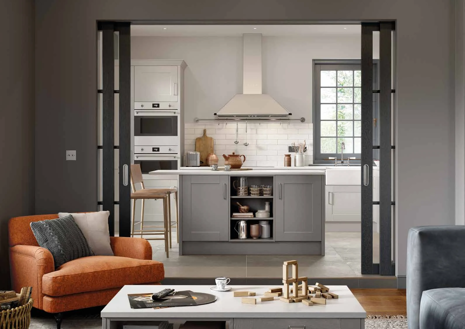 Kensington — Light Grey & Dust Grey kitchen or living-space photograph