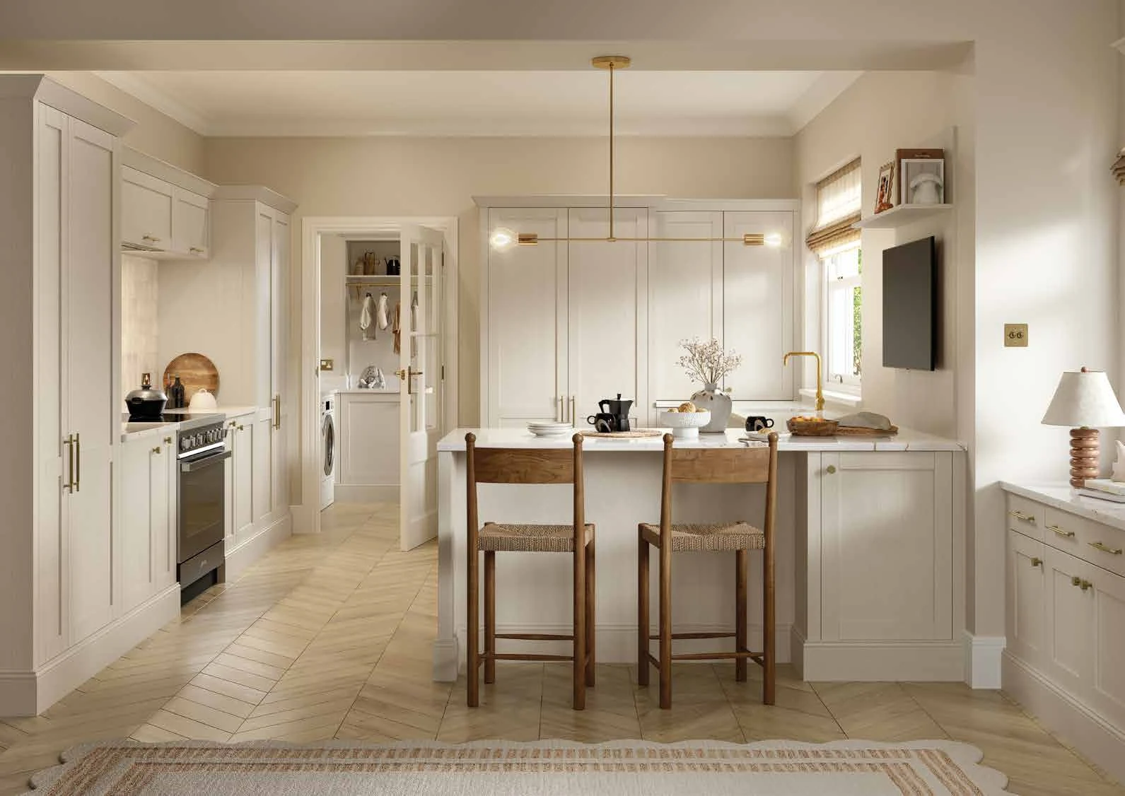 Newcombe — Taupe Grey kitchen or living-space photograph